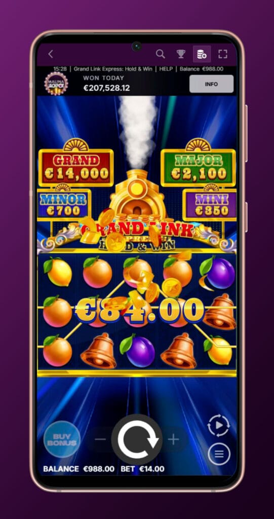 Slots malina casino