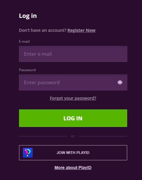 login form malina casino